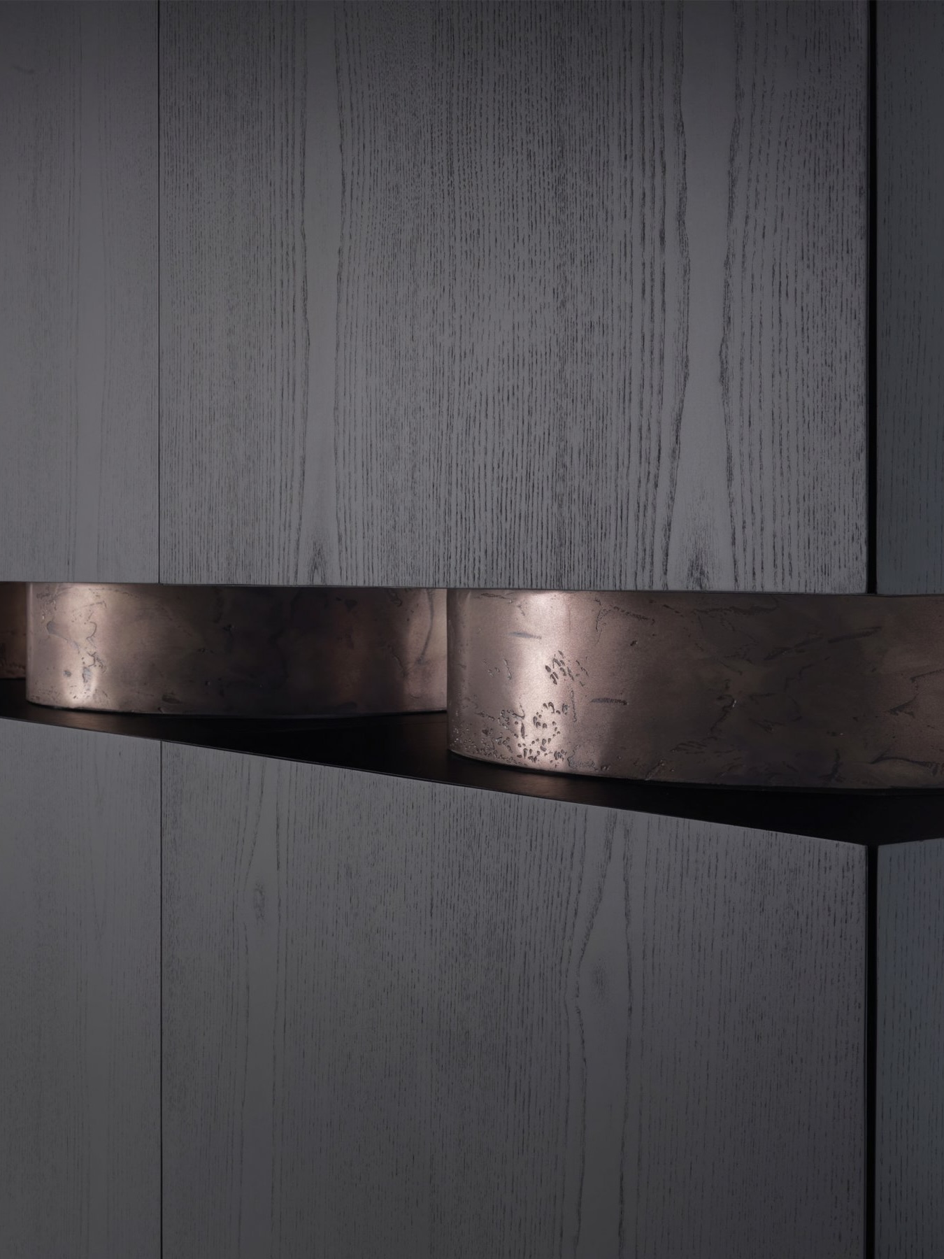 SOMASCHINI BRANDS Rubik bookcase black ash detail 3